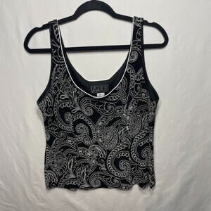 Alex Evenings Size XL Holiday Sparkly Whimsygoth Tank Top Cocktail Party NYE